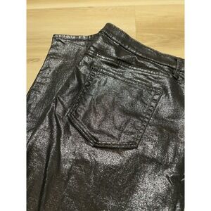 LOFT Women's Pewter Metallic Gray‎ Skinny Pants 38" Waist